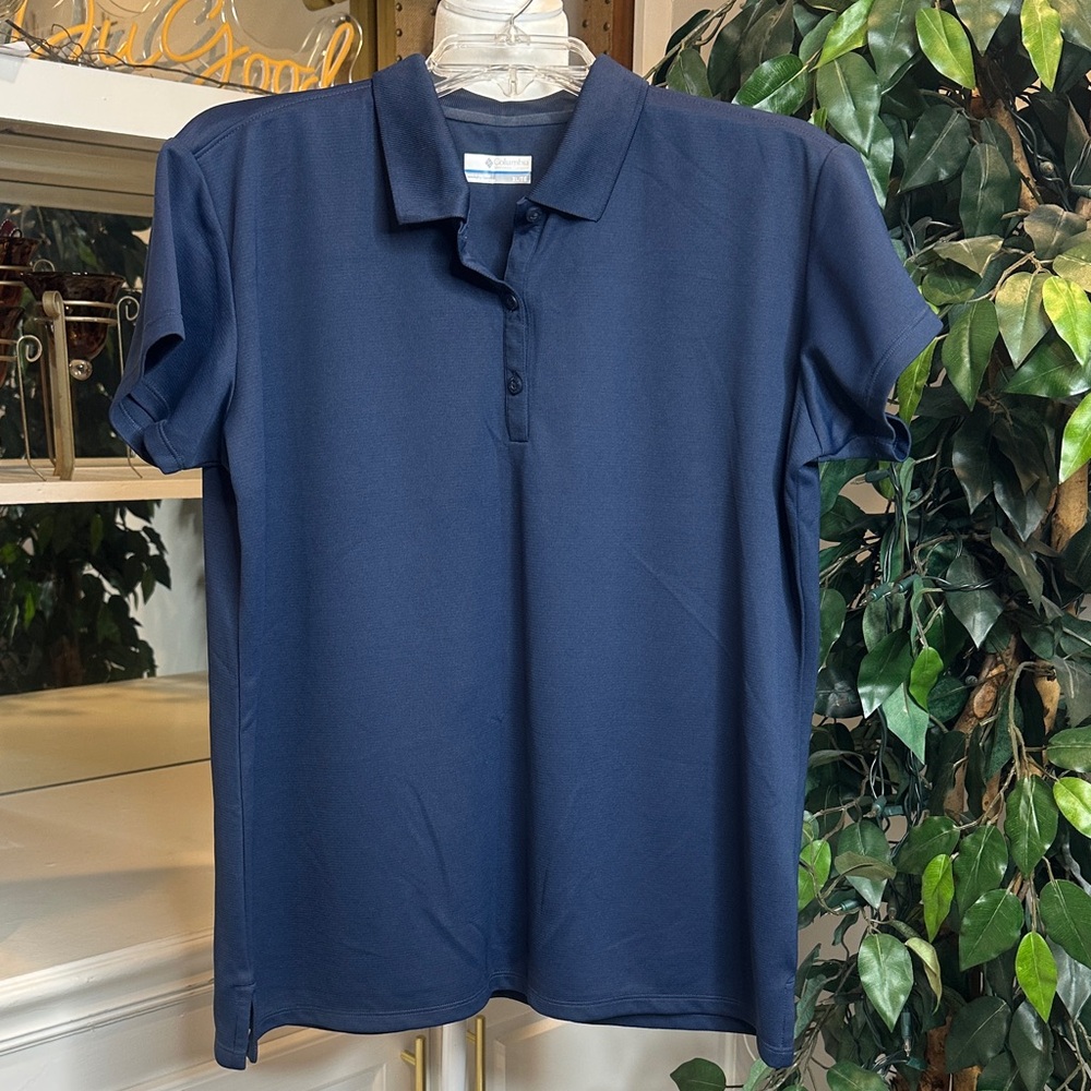 🆕NWOT Columbia Dark Blue Polo Shirt, XL